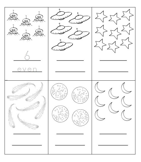 space themed math worksheets for kindergarten