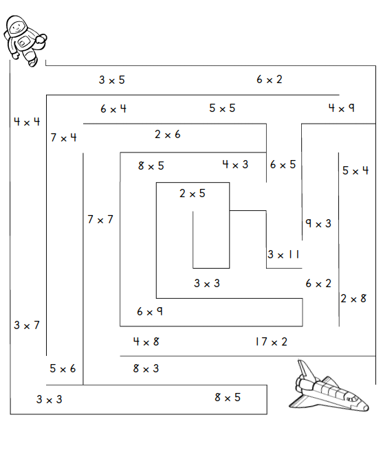 space math sheets