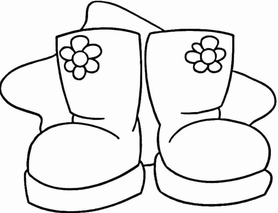 Boots Coloring Pages To Print - Coloring Pages For All Ages