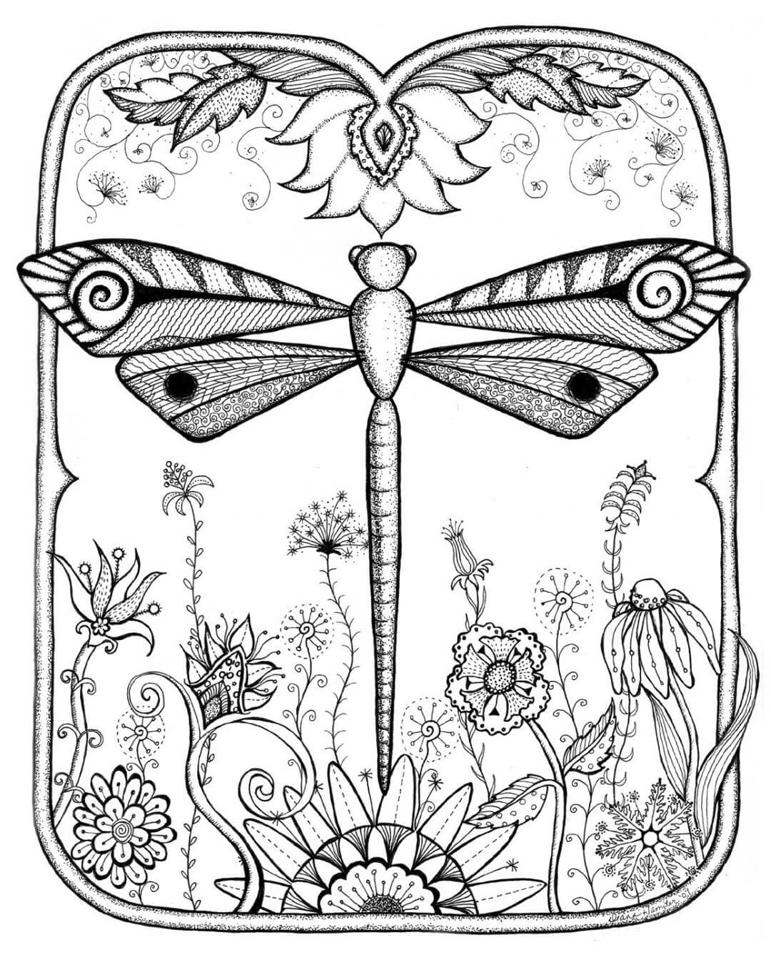 Coloring Pages : Coloringes Free Dragonflye For Adults Pictures Printable  Preschoolers Thank You Nurses 58 Tremendous Dragonfly Coloring Page ~  Off-The Wall ATL
