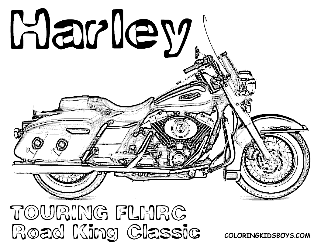Harley Davidson Coloring Pages | Harley Davidson | Free ...
