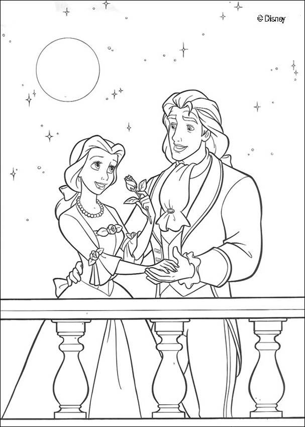 Beauty and the Beast coloring pages - Belle Saves Chip
