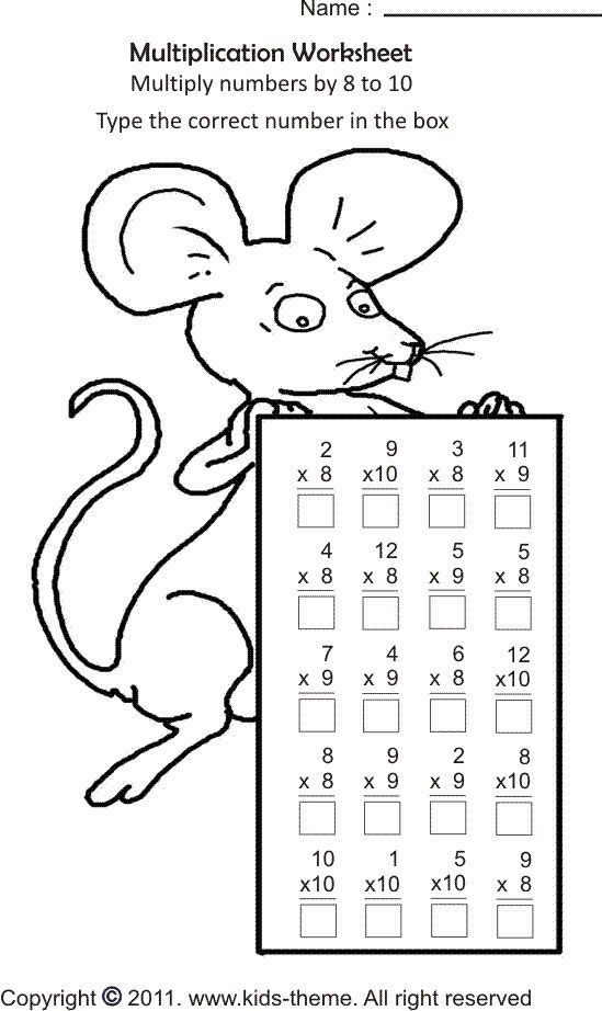 math coloring pages 3rd grade | kids in grade 2 and grade 3 of ...