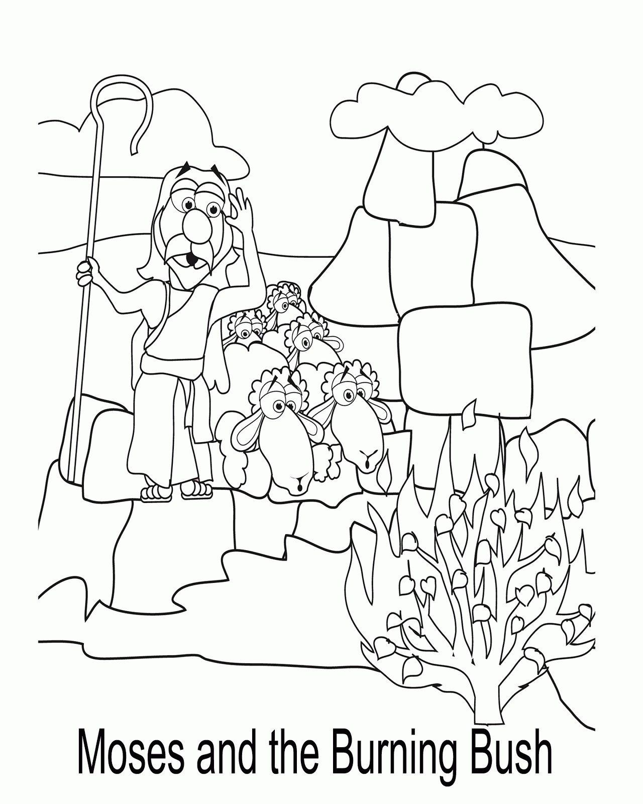 Crossing The Jordan Coloring Page - Coloring Pages for Kids and ...