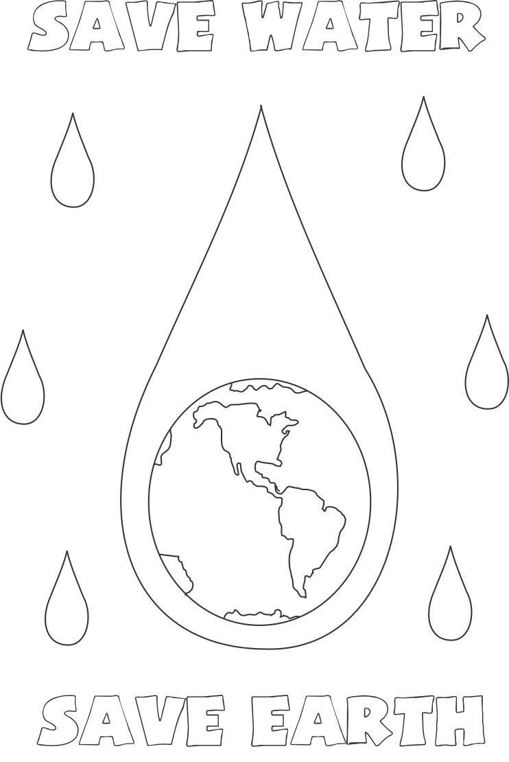 8 Pics of Water Coloring Pages For Kids Printable - Save Water ...