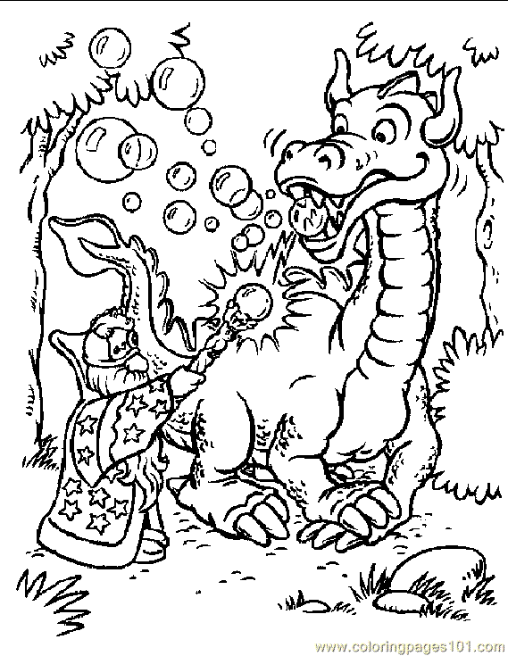 Dragon Coloring Page 01 Coloring Page - Free Fantasy Coloring ...