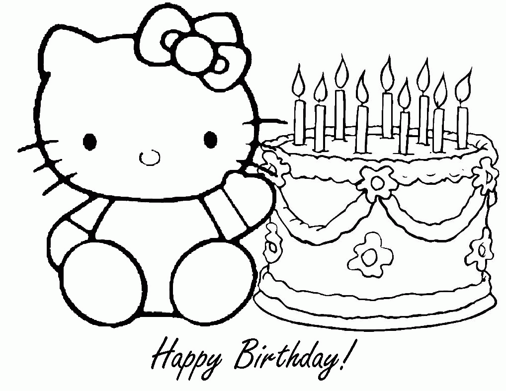 Collection Coloring Birthday Card Pictures - Birthday card inspiration