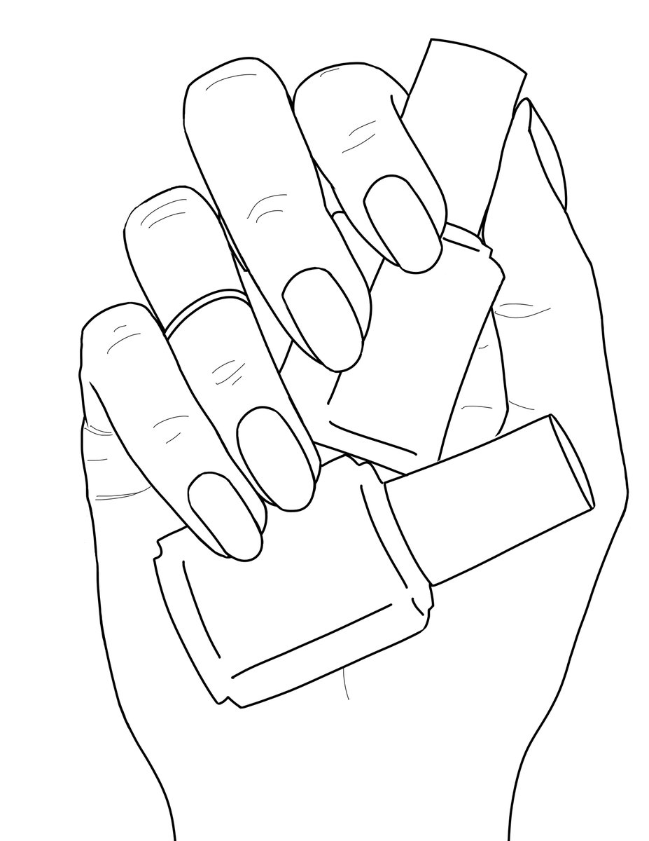 Nails Coloring Pages