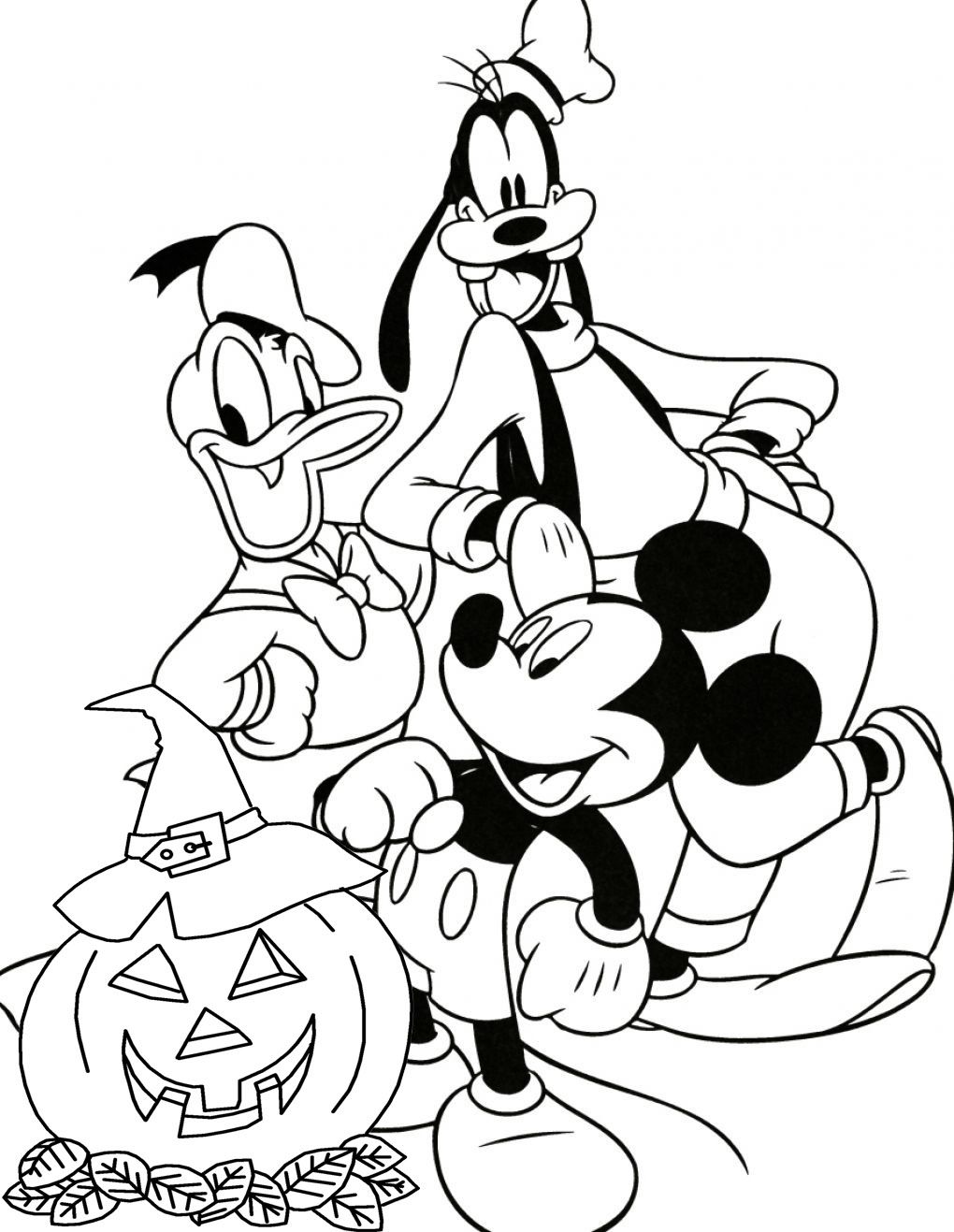 Pin by Bethany Kolomaznik on Kids Halloween Ideas | Mickey mouse coloring  pages, Halloween coloring sheets, Disney princess coloring pages