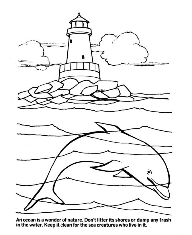 Earth Day Coloring Pages - Connected to the Ocean | BlueBonkers