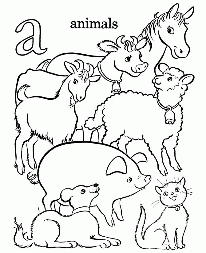 Animal Farm Coloring Pages | lugudvrlistscom