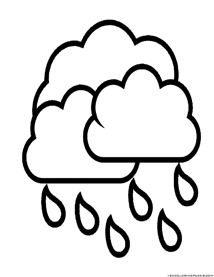 Rain/monsoon Coloring Pages