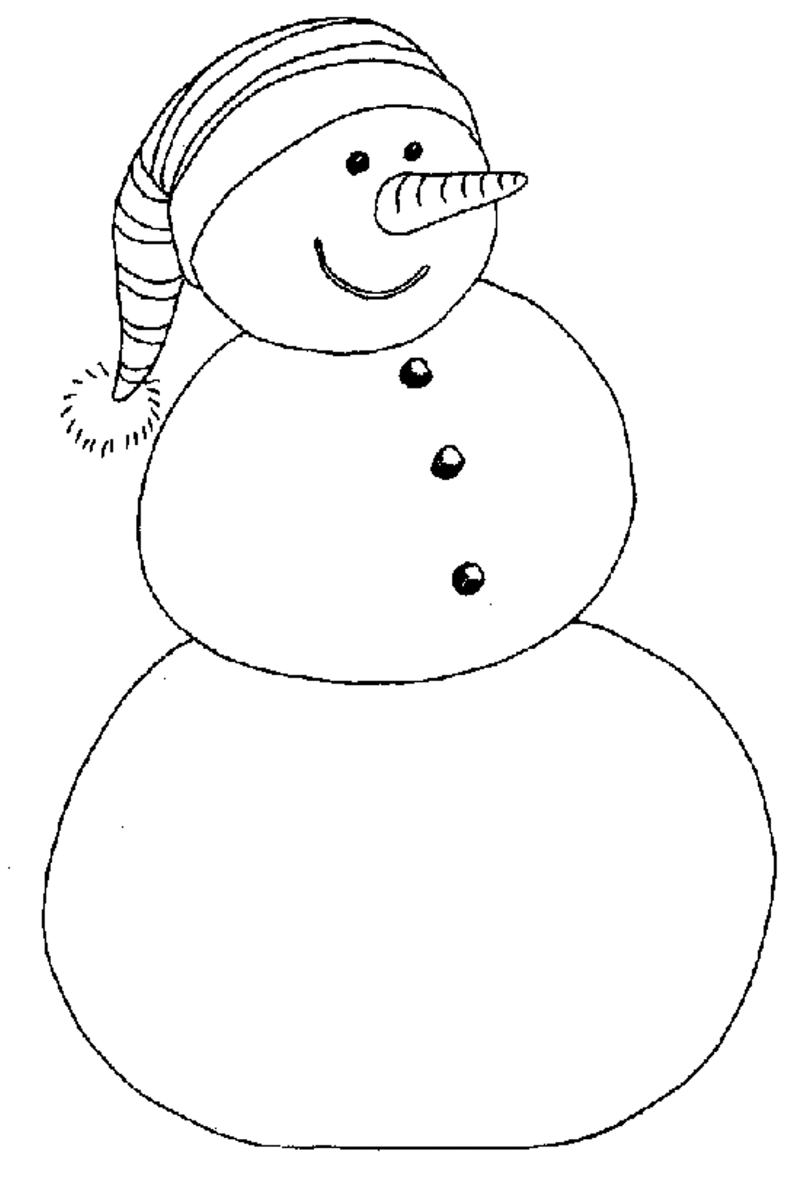 Of Snowman - Coloring Pages for Kids and for Adults