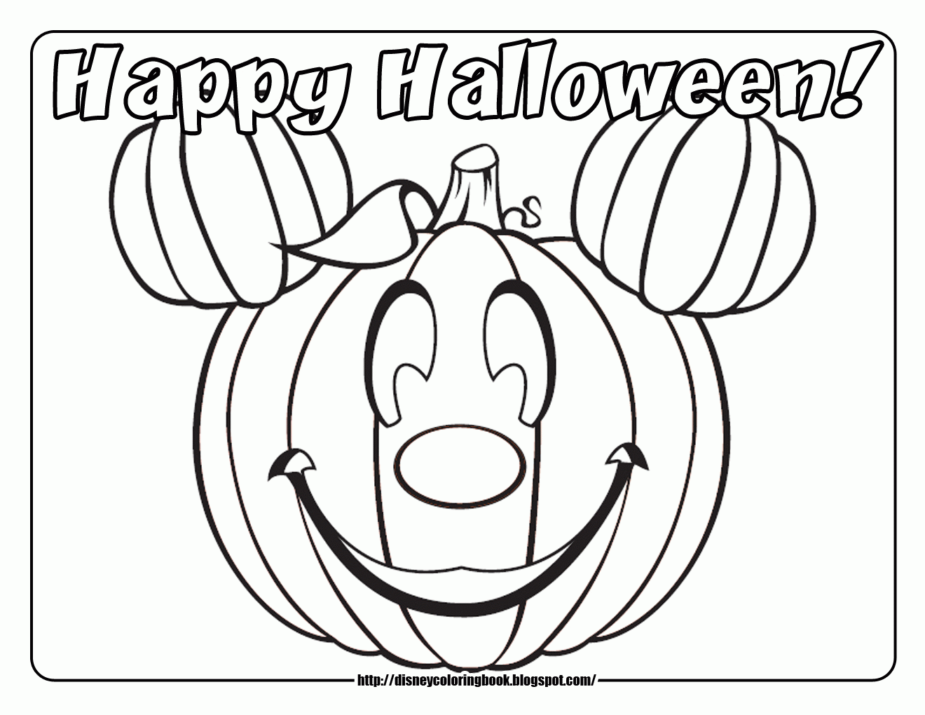 Happy Halloween Coloring Sheets | Coloring Online