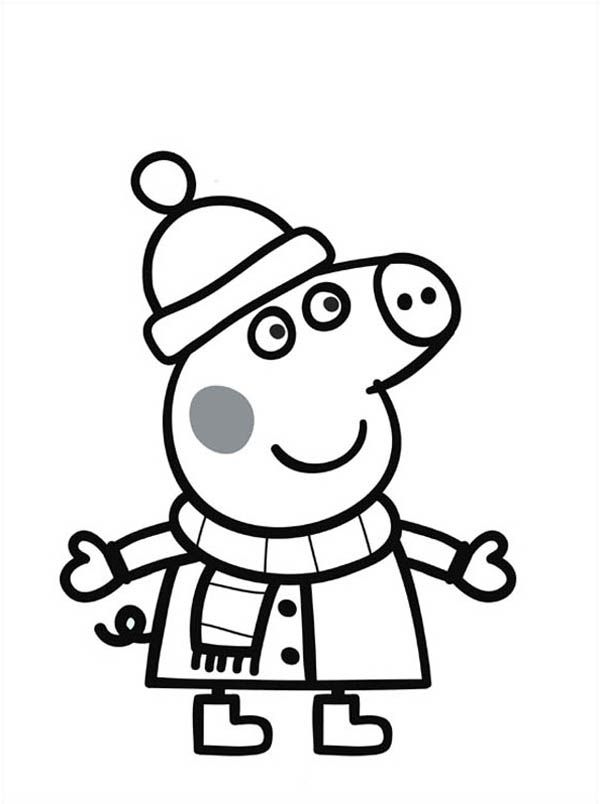 Peppa Pig Coloring Pages Free - Coloring Page