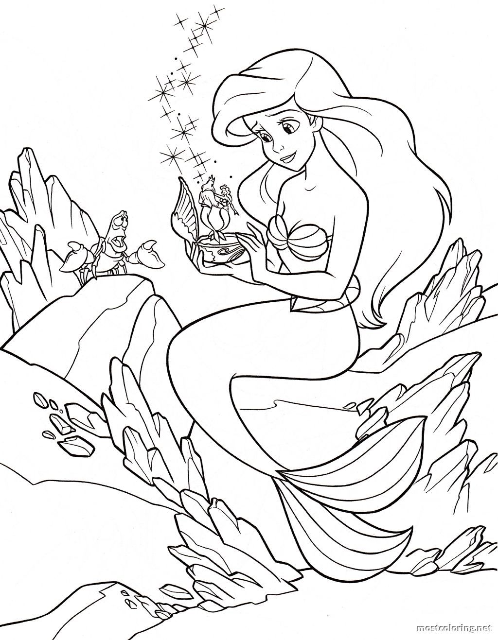 Disney Mermaid Coloring Pages | Coloring Pages Printable