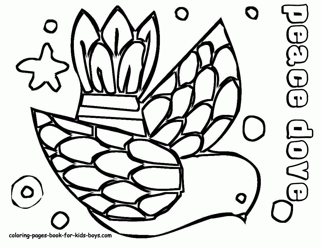 Coloring Page Dove – Coloring Pics