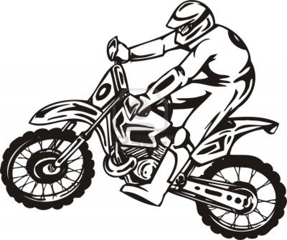 Dirt Bike Coloring Pages Free