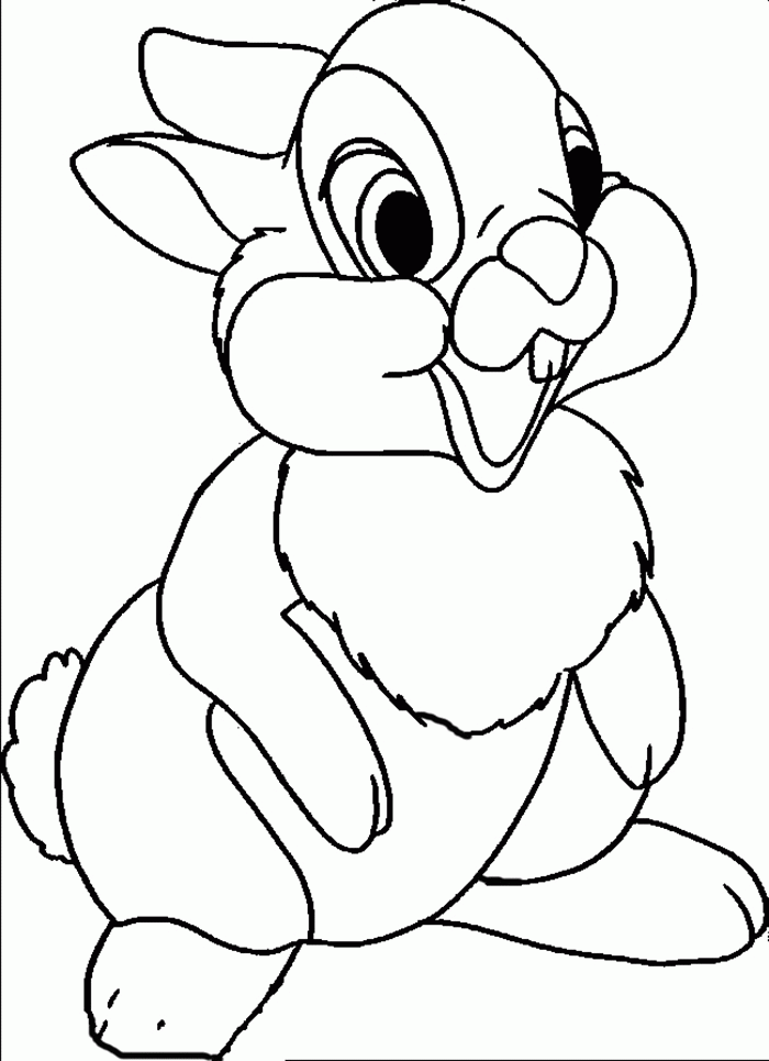 Bambi Thumper Funny And Cute Coloring Pages For Kids #cdR ...