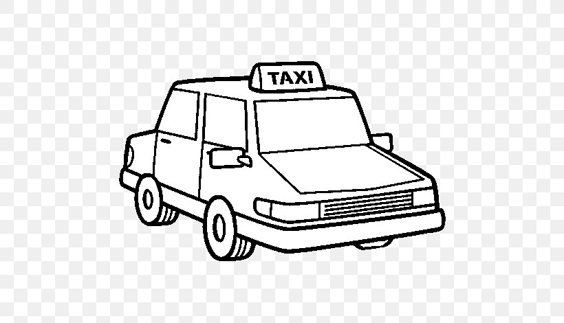 Taxi Car Drawing Coloring Book Yellow Cab, PNG, 600x470px, Taxi ...