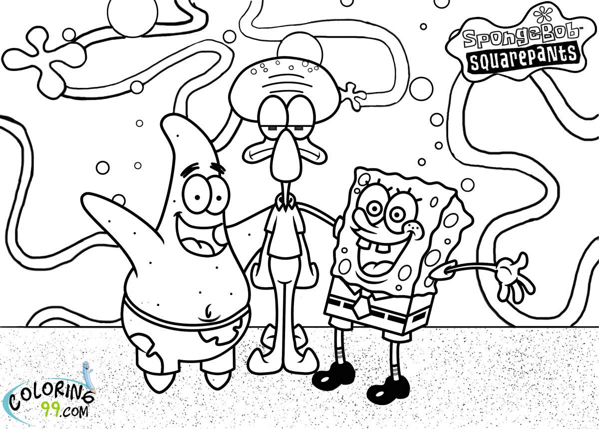 spongebob and patrick best friends forever coloring pages pictures ...