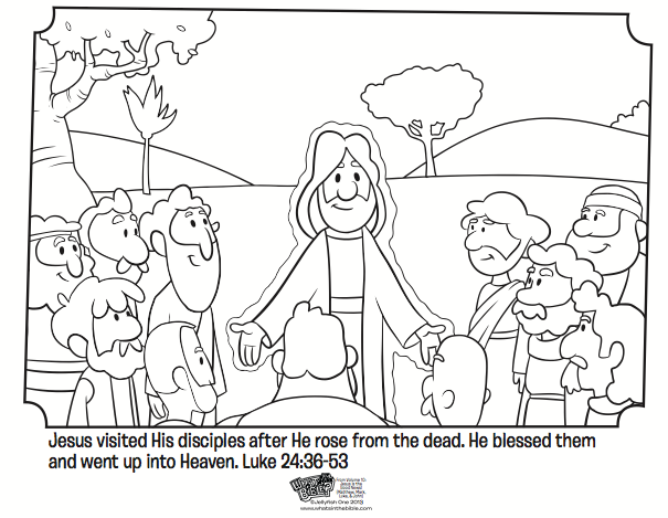 Jesus Appears to His Disciples - Bible Coloring Pages ...