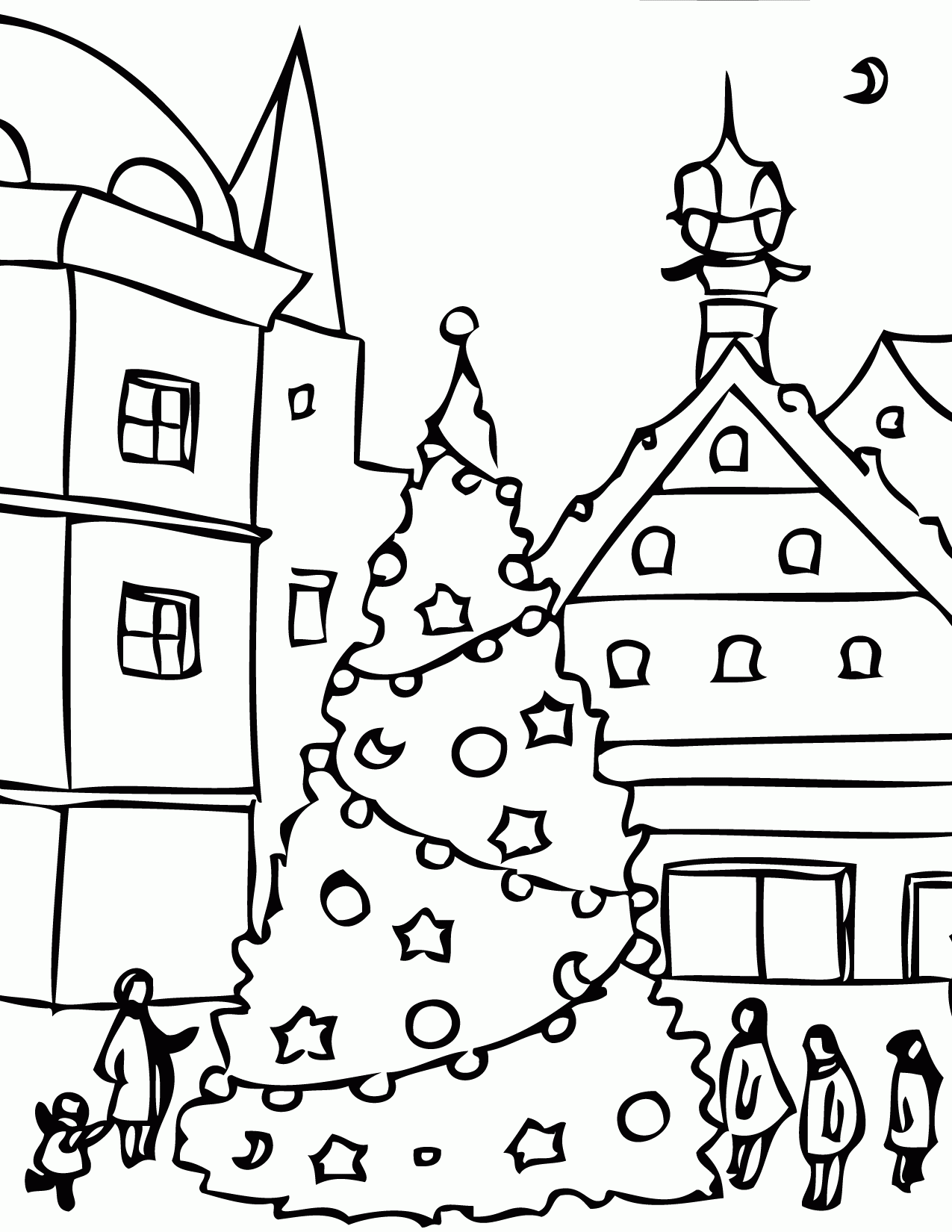 Christmas Day Coloring Page - Handipoints