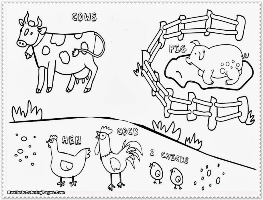 19 Free Pictures for: Farm Coloring Pages. Temoon.us