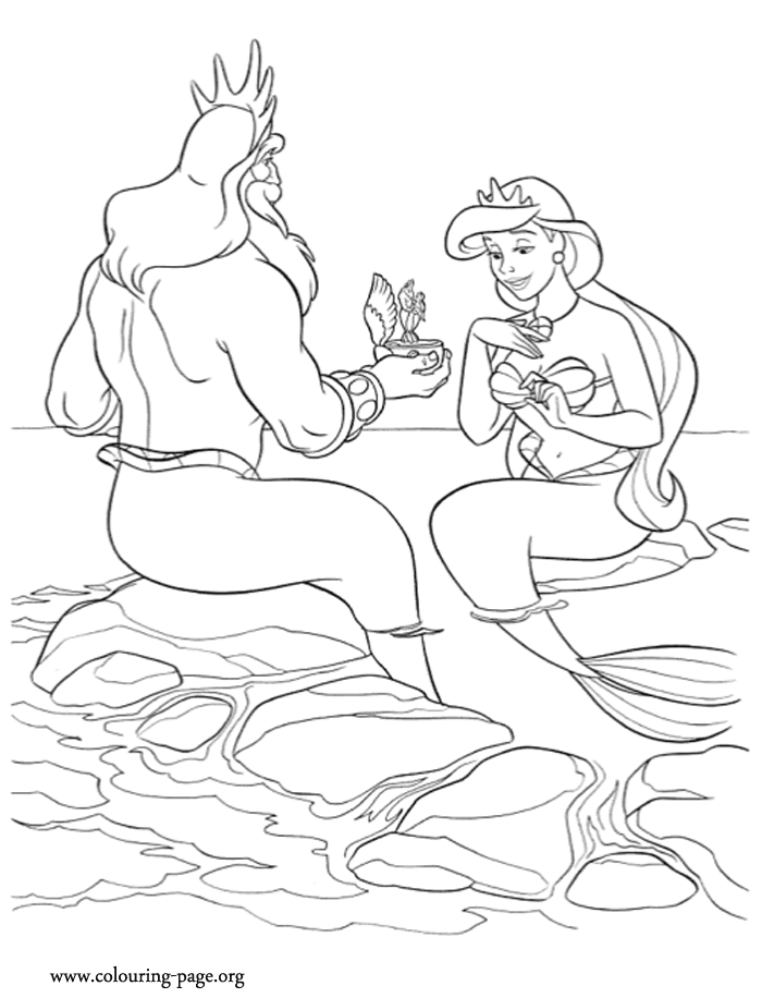 The Little Mermaid Coloring Pages Perfect pdf to print - Coloring ...
