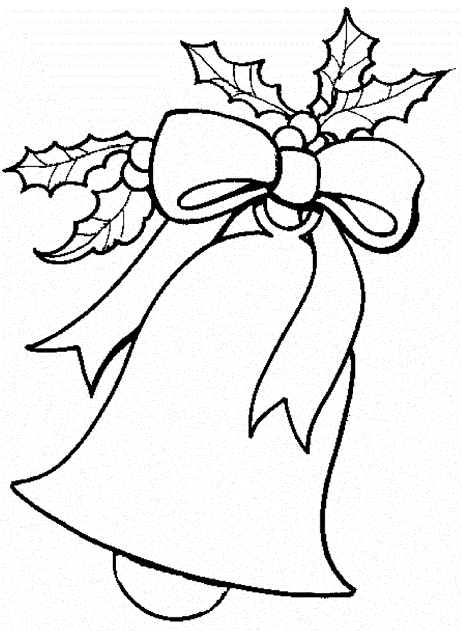 Free Coloring Pages For Christmas Bell | Christmas Coloring pages ...