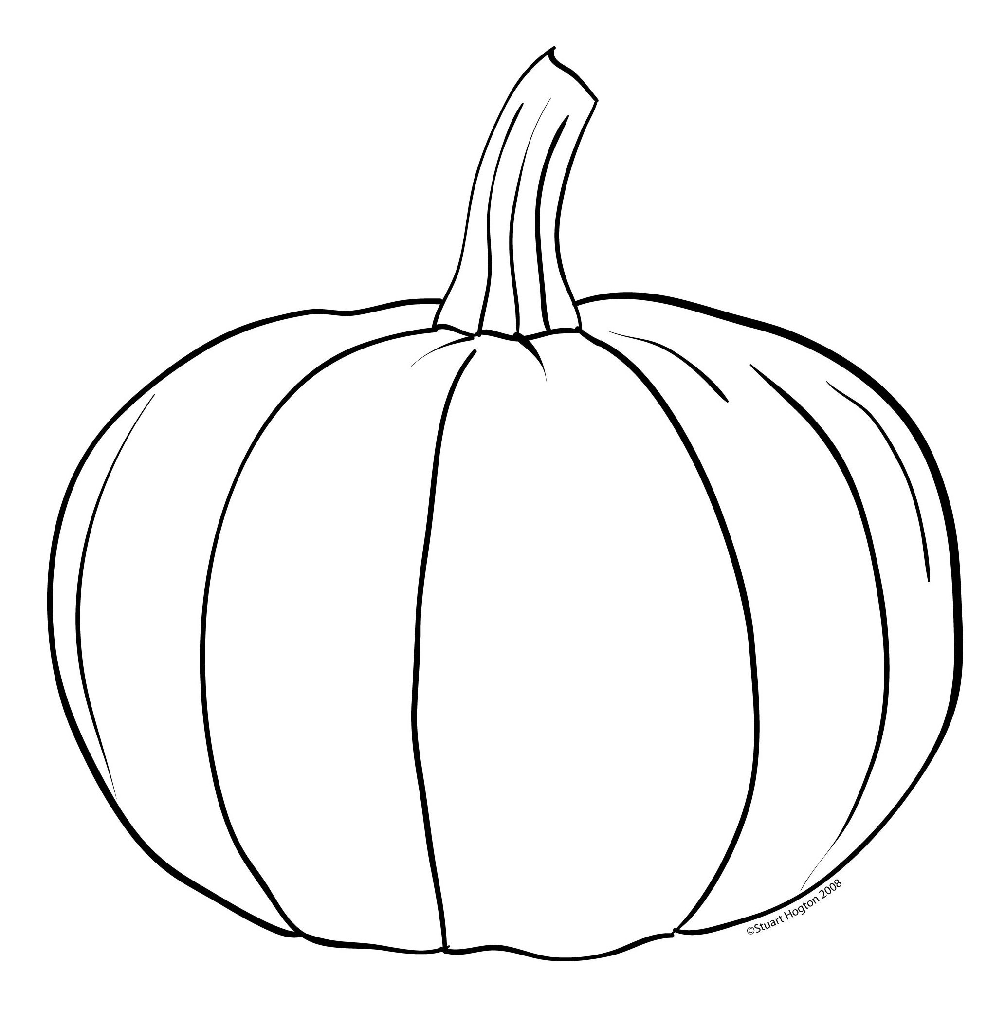 blank pumpkin template