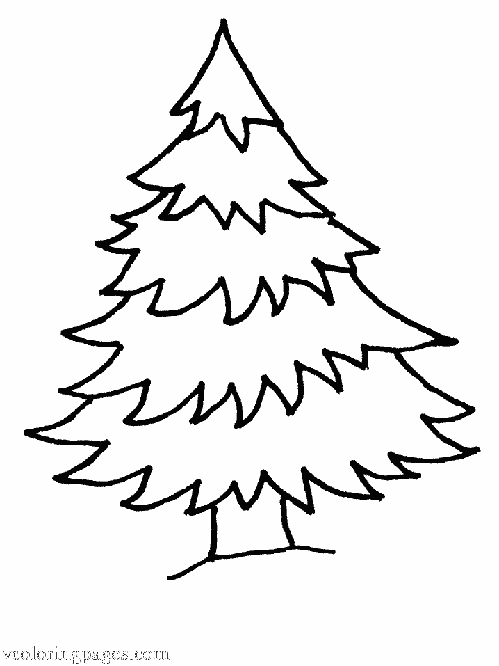 christmas tree coloring pages with presents