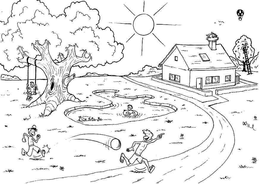 Summer Season Coloring Pages - High Quality Coloring Pages