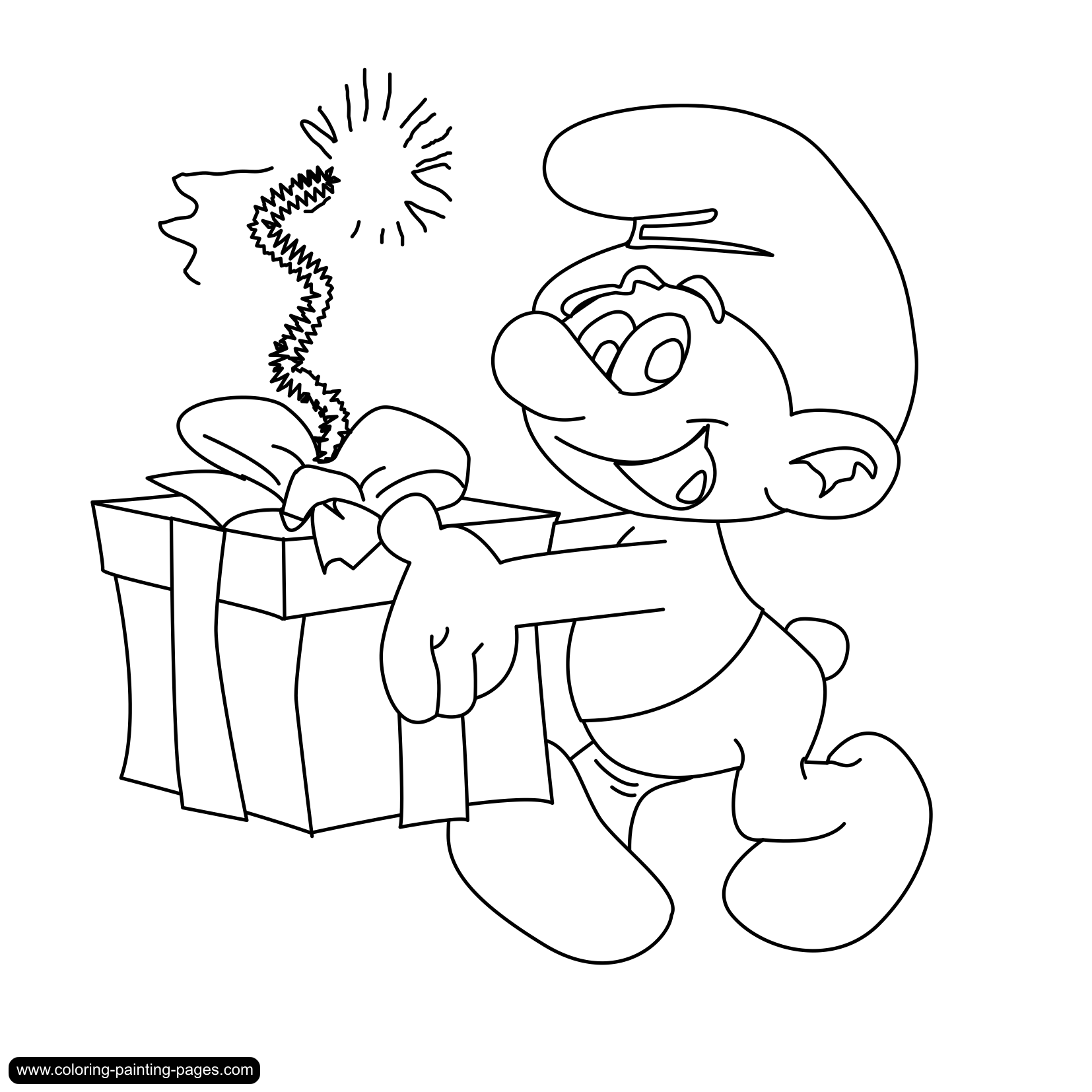 Best Photos of Smurf Christmas Coloring Pages - Smurfs 2 Coloring ...