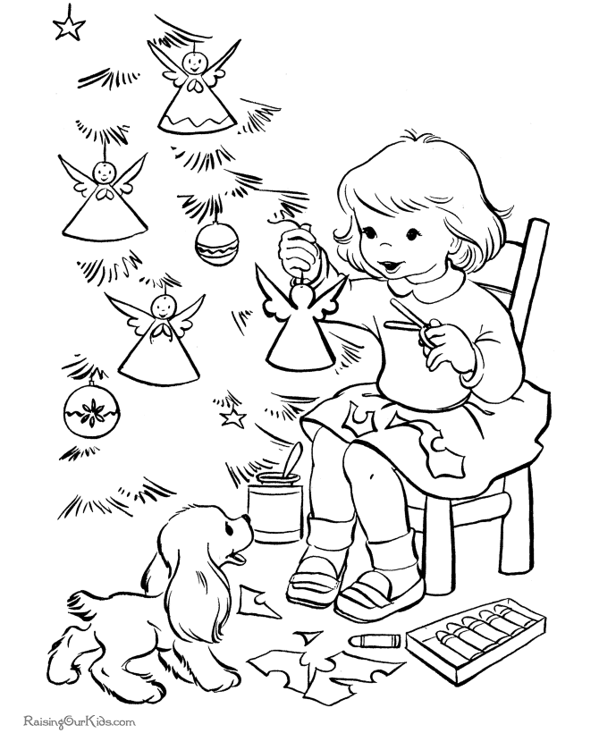 Making Angel Christmas Tree Ornaments - Coloring Pages!