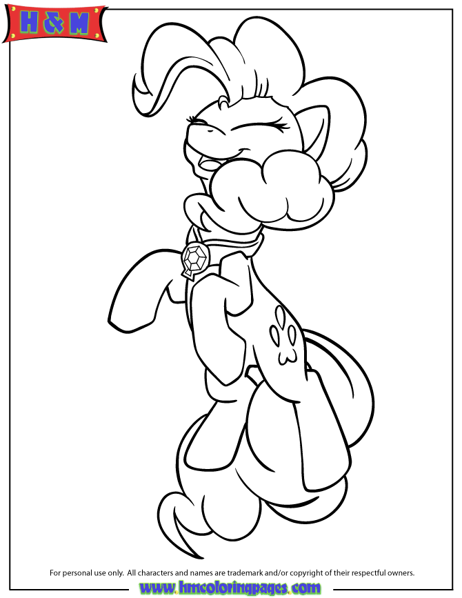 My Little Pony Pinkie Pie Coloring Page | H & M Coloring Pages