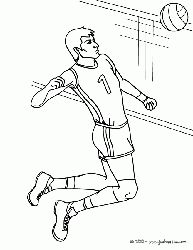 Coloriage VOLLEYBALL - Coloriage d