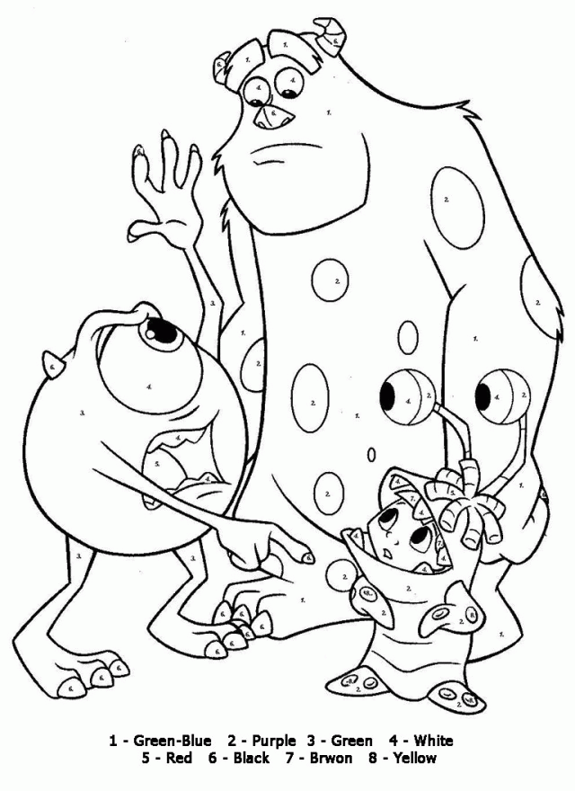 Free Color By Number Pages Coloring Pages For Kids Girls And