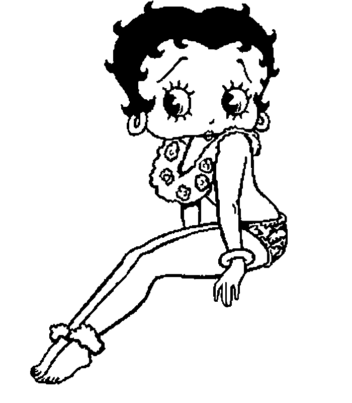 my picture: Betty Boop Coloring Page