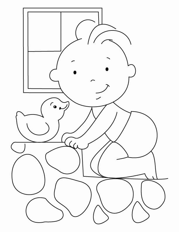 Baby coloring page | Download Free Baby coloring page for kids