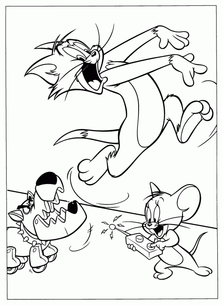 Cool Tom And Jerry Coloring Pages Tom And Jerry Cartoons Cartoon