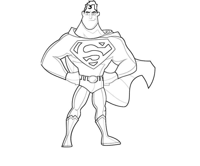 1 Superman Coloring Page