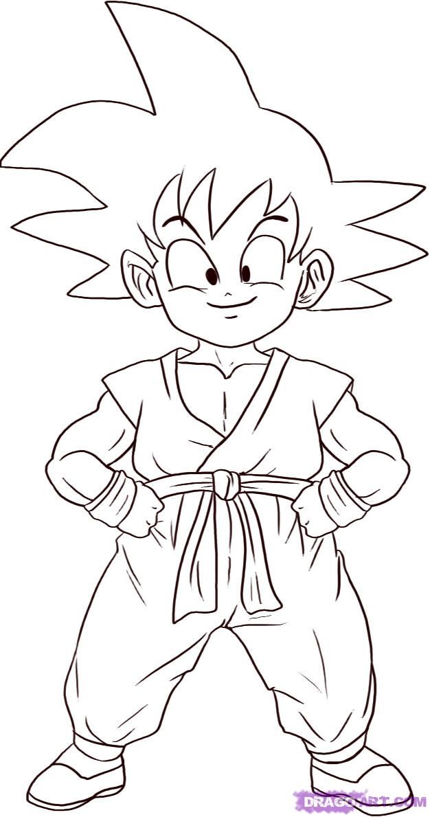 How to Draw Son Goku, Step by Step, Dragon Ball Z Characters
