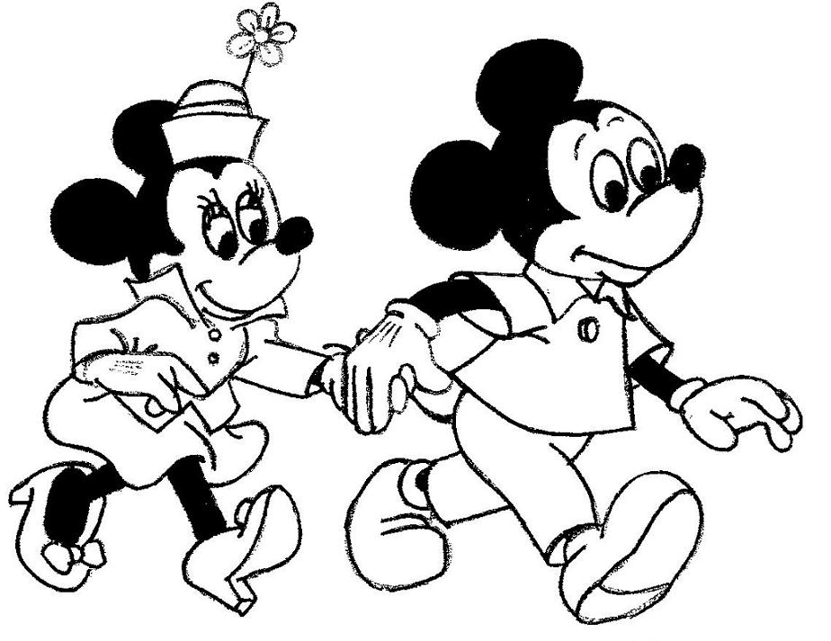 Mickey Mouse Christmas Coloring Pages - Free Coloring Pages For