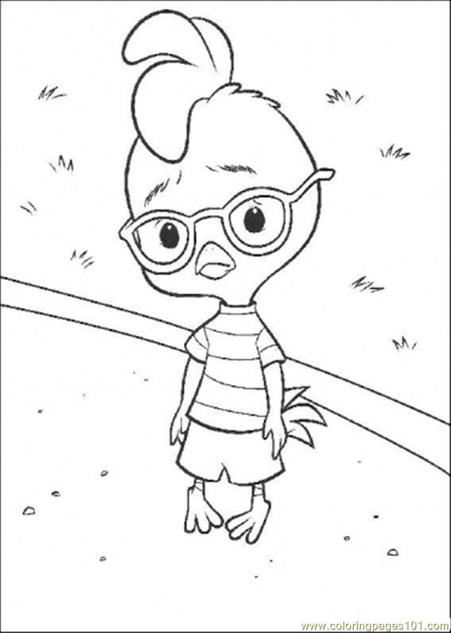 Coloring Pages Chicken Little Sad (Cartoons > Chicken Little