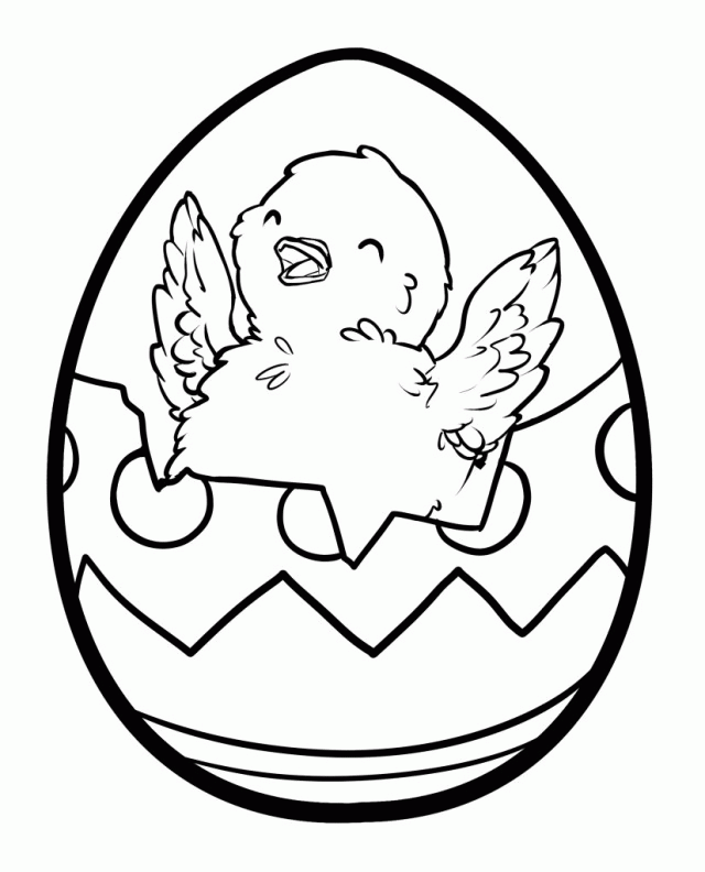 Easter Chick And Egg ClipArt Best 284595 Easter Chick Coloring Pages