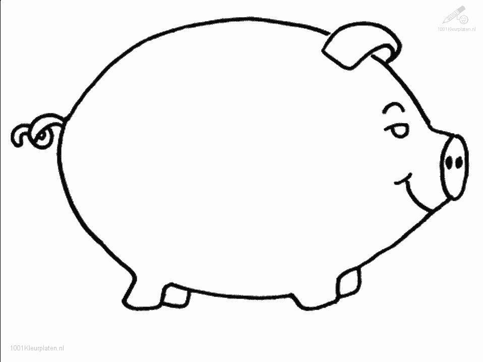 Pig Colouring Pages (page 2)
