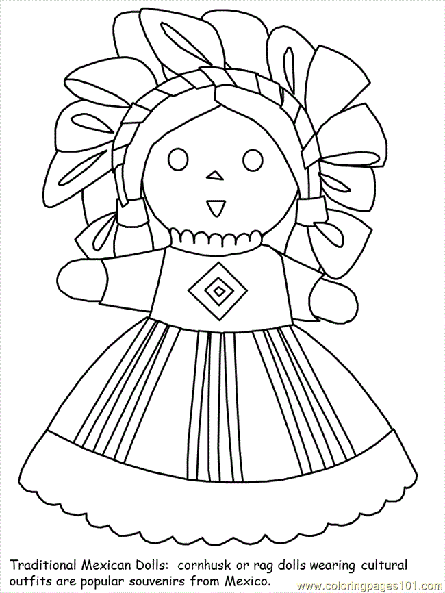 Coloring Pages Mexican Coloring 02 (Countries > Mexico) - free