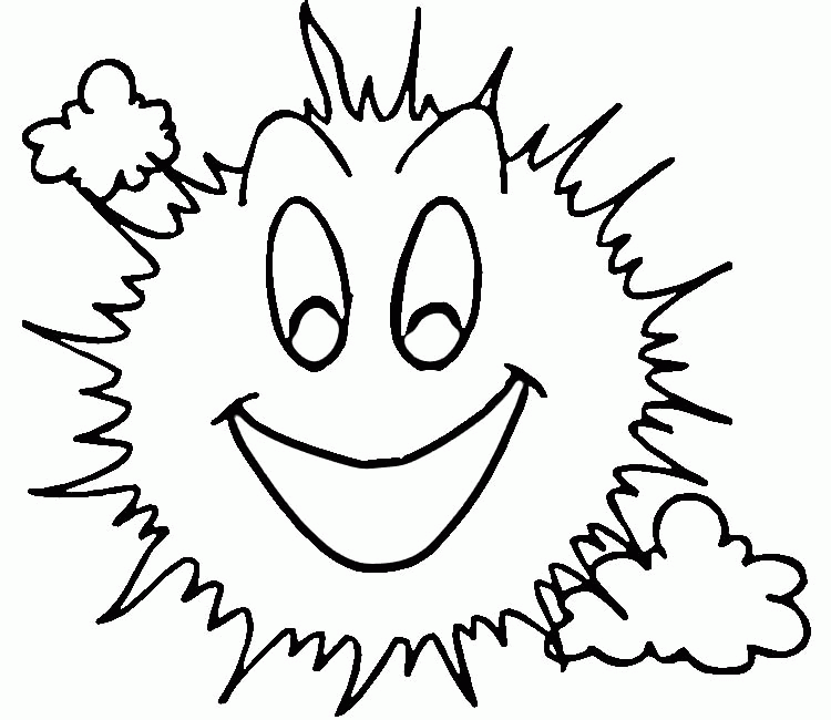 Smiling Sun Coloring Online | Super Coloring