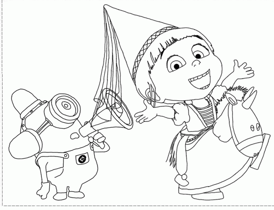 despicable me coloring pages : Printable Coloring Sheet ~ Anbu
